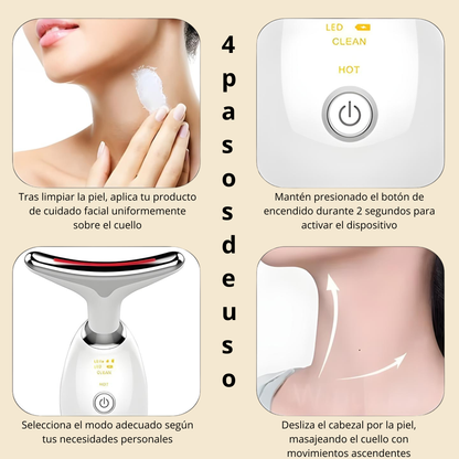 Masajeador Facial EMS LED
