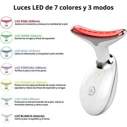 Masajeador Facial EMS LED